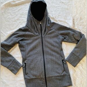 Black and grey , Green Bench Zip-Up Hoodie